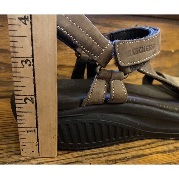 Skechers Shape Ups Dash Ankle Strap Comfort Sandals Women 8.5 Brown #12290 - Picture 9 of 10